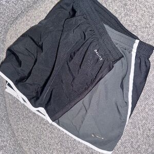 Size large Nike running shorts black and gray color block